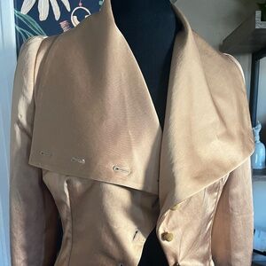Stella McCartney gold satin jacket